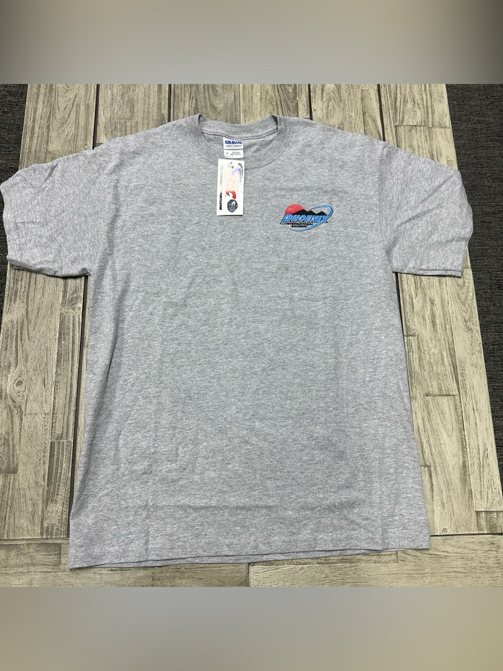 NWT VTG Y2K Phoenix International Raceway Graphic Tee Racing Is A Rush Grey Sz M